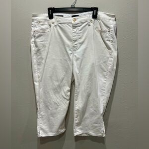 Talbots White Pedal Pusher Jeans